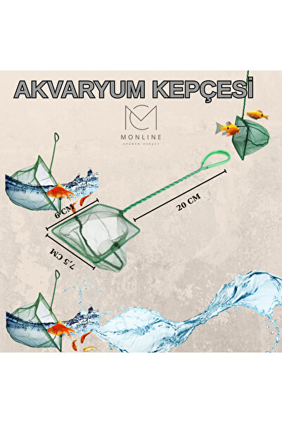MS AKVARYUM CANLILARI ÜRETİM VE TEDARİK TESİSİ Akvaryum Balık Yakalama Kepçesi
