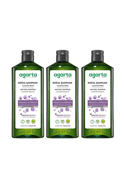 Agarta Doğal Şampuan Lavanta 400 ml x 3 Adet