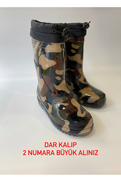 AYAKKABIM RENGARENK İçi Yünlü Su Geçirmez Çizme Iş Bağ Bahçe Yağmur Kar Çizme...