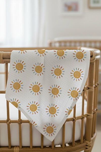 Little Hippo بطانية موسلين متعددة الأغراض 100x120 + كيس