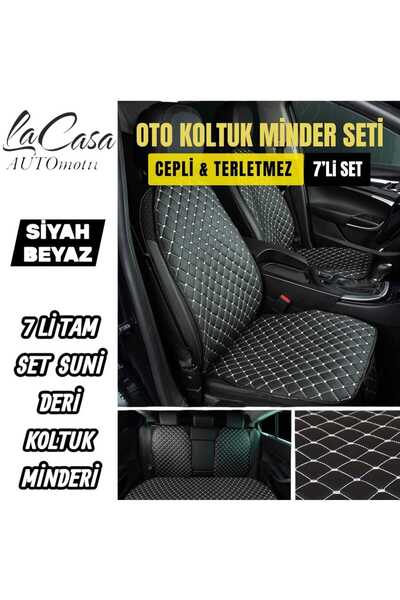 la casa 7 bucăți perne pentru scaune auto din piele artificială