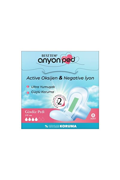 BESTTEM Anion Pad (Day) – Ultra Thin and Super Moisture Absorption Feature |   8 Pieces