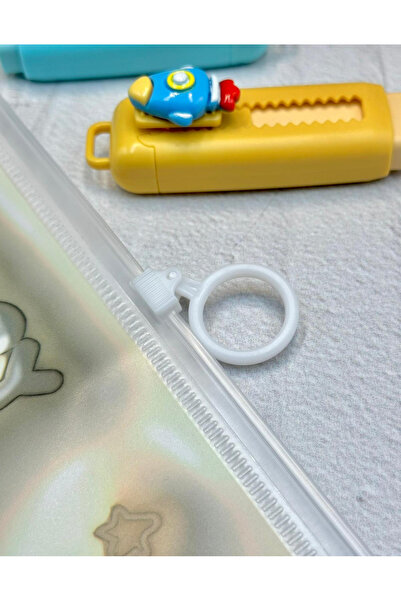 ZeCo Collection Galaksi Macerası Şeffaf Tek Bölmeli A4 Fermuarlı Dosya Klasörü / Belge Dosyası/Düzenleyici Klasör