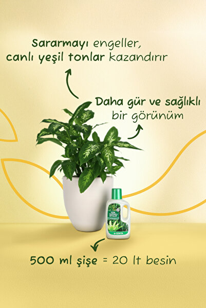 Genta Yeşil Yapraklı Bitkiler Için Sıvı Bitki Besini 500cc- Sıvı Gübre