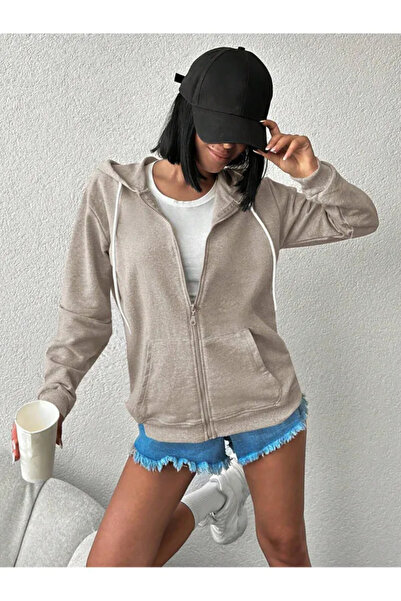 Miyalon Ζακέτα Unisex φούτερ με κουκούλα με φερμουάρ