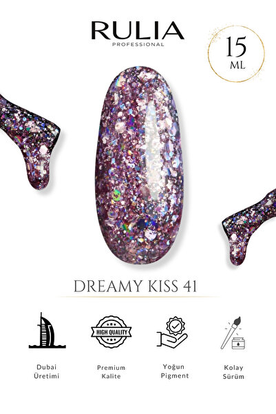 Rulia Professional Rulia Kalıcı Oje Dreamy Kiss 41 15 ml - Made in Dubai - Pr...