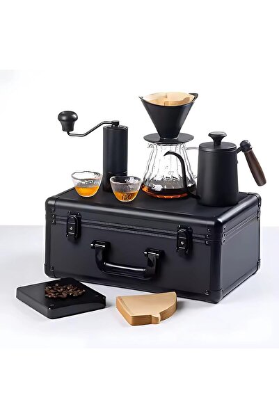 AutoFamily AUTO FAMILY Premium Portable Pour-Over Coffee Maker Set 10Pcs – Co...