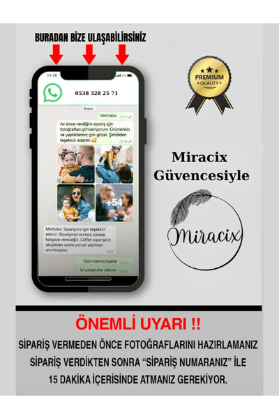 Miracix 2 Adet Ahşap Renkli (FOTOĞRAF DAHİL) Polaroid Mini Fotoğraf Çerçevesi - 9x9cm