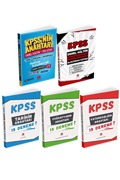 Anahtar Kitap 2026 Kpss Anahtar 5'li Hafıza Teknikleriyle Müzik Destekli Set