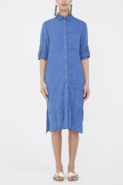 SOCIETA Mavi Gömlek elbise 10728