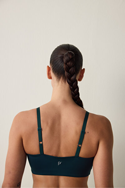 Penti Dark Green Adjustable Strap Low Support Sports Bra