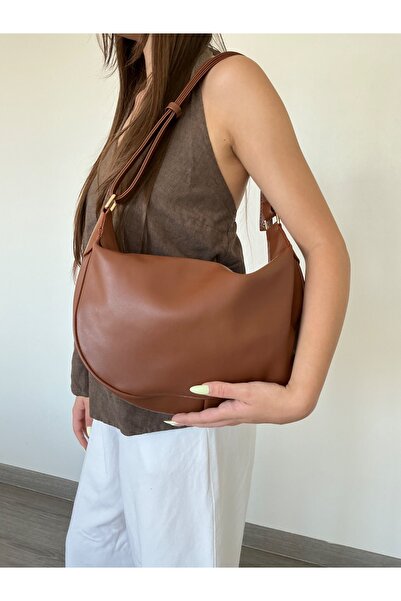 yako Curve Soft Faux Leather Shoulder & Crossbody Bag-Wide Interior Volume with Adjustable Strap