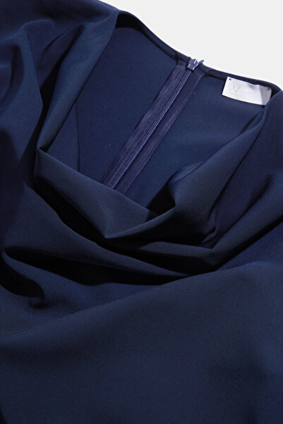 W Collection Dark Blue Long Sleeve Bluz