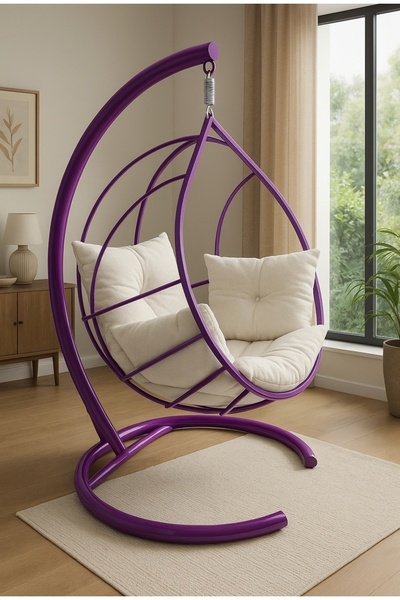 SİMURG SALINCAK VE DESİGN Damla Salıncak -Armut Salıncak- *MOR*