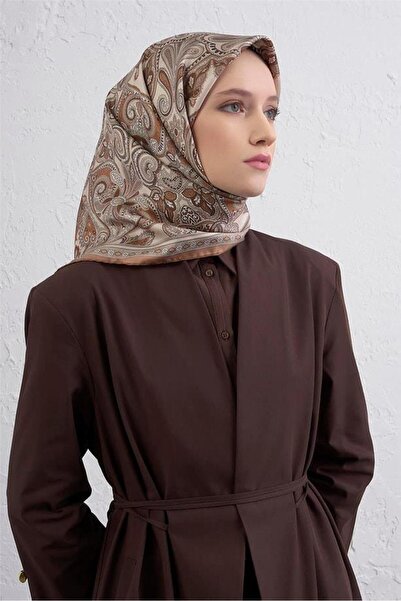 Armine Φουλάρι ArmineTivil Pure Silk 9421 - 04 Κρεμ Μικτό σχέδιο