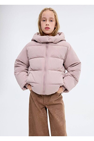 MANGO Kids Kapüşonlu kapitone anorak