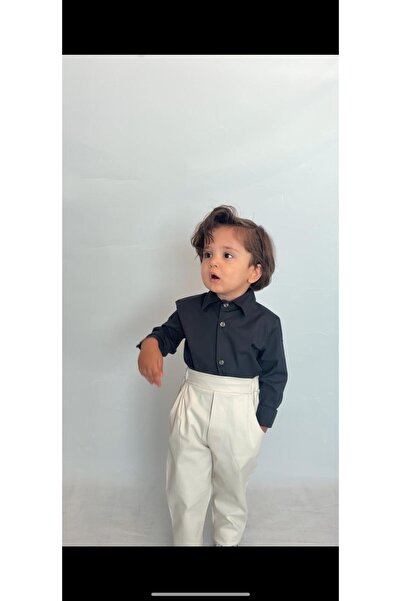 favorimkids Baby Kids Cream Long Sleeve Pantalon Shirt Suit 1-5 Years Old New4