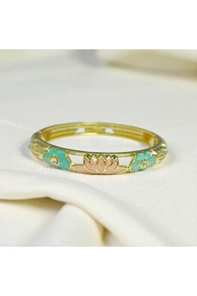 POKAK سوار مشبك لوتس لؤلؤي ملون