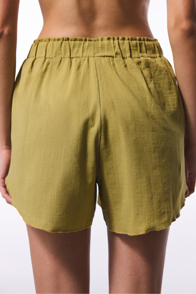 Penti Lastikli Bel Normal Yağ Yeşili Kadın Şort PLPL9B2U25IY