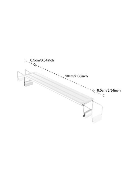 Choice مصباح LED قابل للتمديد بطول 18 سم بمقبس الاتحاد الأوروبي لحوض الأسماك، مصباح LED RGB قابل للتغيير، شريط ألومنيوم كامل