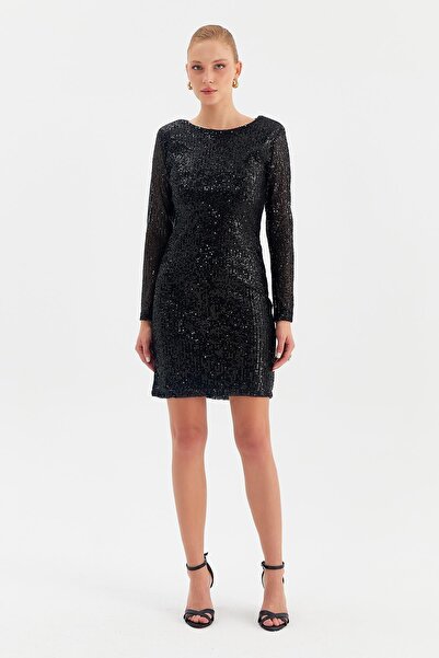 Nish&Chic Payet Mini Elbise