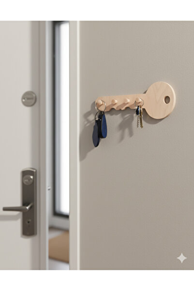 Sodo Home Anahtar Askısı Anahtar Şeklinde Yapıştırılabilir 26 cm x 10 cm