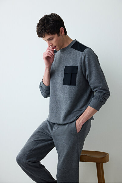 Penti Erkek Timeless Antrasit Melanj Sweatshirt
