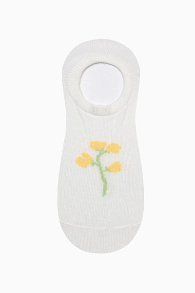 Penti Floral Line Pembe Beyaz 3lü Sneaker Çorap