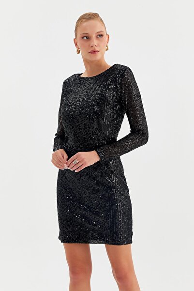 Nish&Chic Payet Mini Elbise