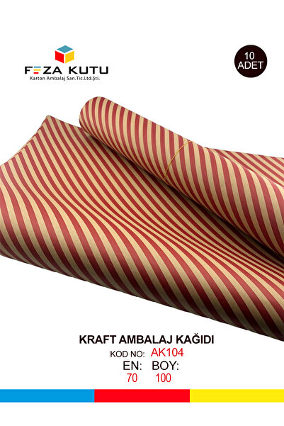 Feza Kutu Paket Kağıdı Kraft Kağıt Ambalaj Kağıdı Hediye Kağıdı Yılbaşı Çeyiz...