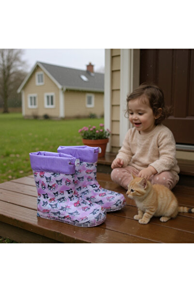 Emek EMEKPLASTİK Çocuk bot kar botu Yağmur ve kar geçirmez Kürklü Bot