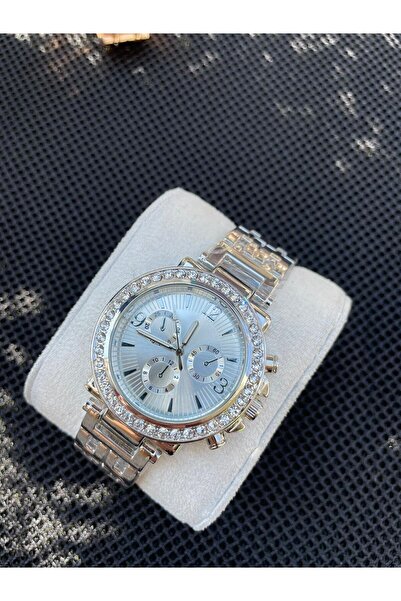 Bimodabu Zirkon Taşlı Çelik Kadın Kol Saati