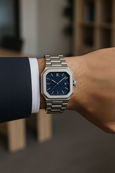 LOOQ Takvimli Lüx Çelik Kordon Erkek Kol Saati