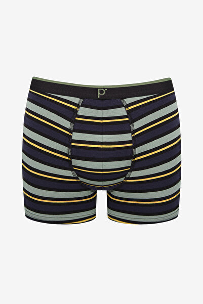 Penti Erkek Pamuklu Detailed 3lü Çizgili Çok Renkli Boxer