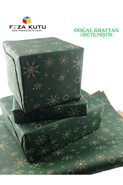 Feza Kutu Package Paper Kraft Paper Wrapping Paper Gift Paper New Year's Dowry Packaging Paper 70x100 (10 PCS)