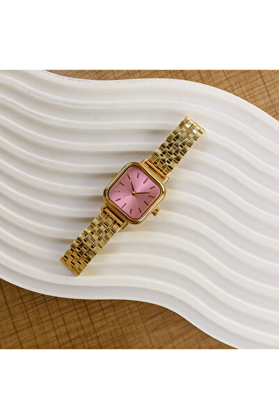 LOOQ Retro Cord Square Dial Women's Vintage Watch