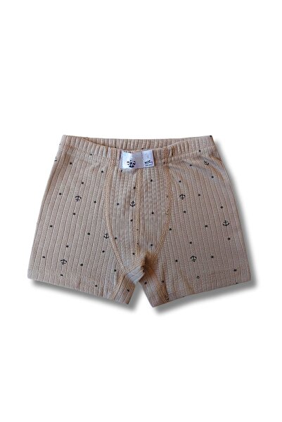 Perakids 100% Cotton Boy's Ribbed Camisole Boxer Briefs Underwear Set of 4