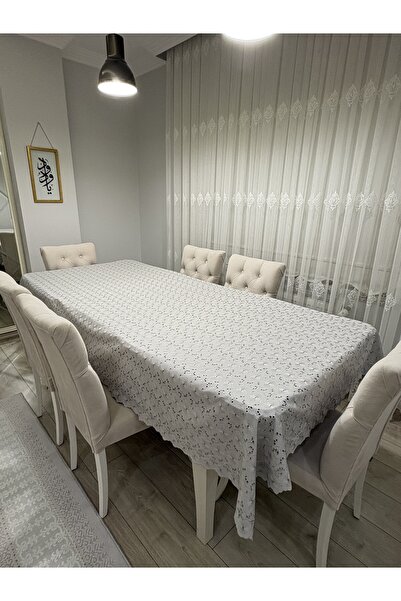 FIRATRİZEBEZİ مفرش طاولة مطرز بدون رعاية مقاس 150x250