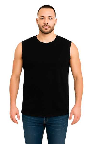 sngl Tricou oversize cu mâneci zero pentru bărbați S-M-L-XL-2XL