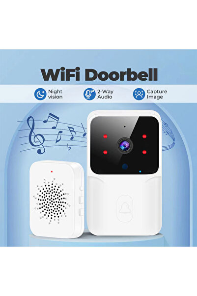 Choice White Tuya WiFi Video Doorbell Wireless HD Camera IR Alarm Security Smart Home Door Bell WiFi Interc