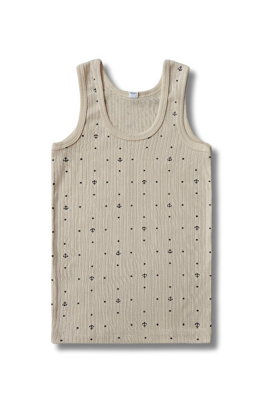 Perakids 100% Cotton Boy's Ribbed Camisole Athlete Undershirt Underwear Set of 6