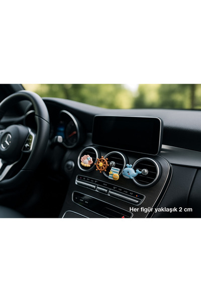 Çiçek Antalya مجموعة من 4 قطع لتزيين مكيف السيارة بتصميم بحري - أشكال الصدفة ...