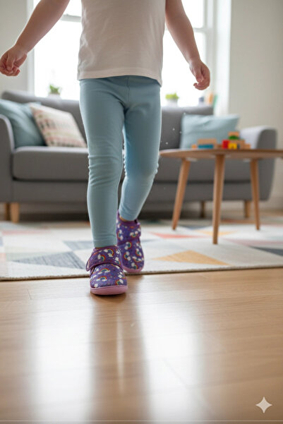 SOYLU М'які бавовняні дитячі капці для дівчаток Ліла/Веселка