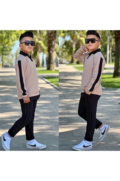 KOKOŞ BEBEK Şık & Tarz Paşalara Özel Çocuk Takım – Garnili Tasarım - 5/14 Yaş - 31489