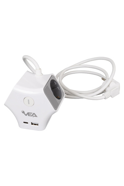 nelerbulurum YÜKSEK KALİTELİ 3'LÜ USB+TYPEC AÇMA KAPAMA TUŞLU AKIM KORUMALI 1.5METRE GRUP PRİZ 3680 Watt 16 AMPER