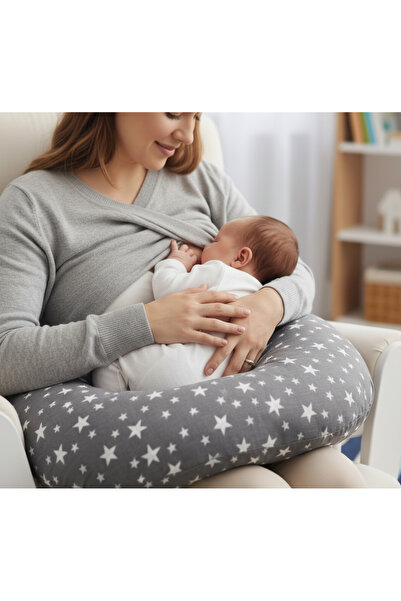 Wayne's وسادة الرضاعة الطبيعية مزدوجة الجوانب / وسادة دعم الطفل، وسادة الحمل