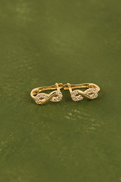 Çgk Çiğdem Gürel Kuyumculuk Sonsuzluk Çocuk Altın Küpe