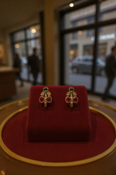 Çgk Çiğdem Gürel Kuyumculuk Kiraz Çocuk Altın Küpe