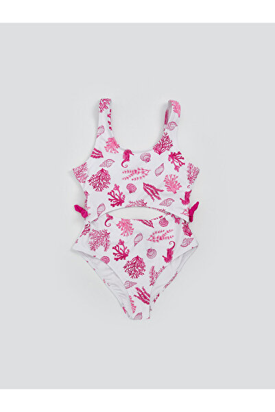 LC Waikiki Nevavm Quick-Drying Uv-Protective Girls' Swimsuit with Difference ...