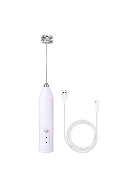 Choice خلاط حليب كهربائي أبيض، مضرب بيض محمول، شحن لاسلكي، ماكينة صنع قهوة المشروبات، صغير الحجم